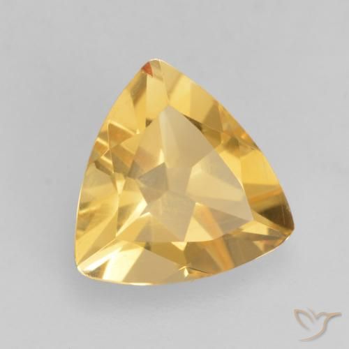 Citrino Dorado medio natural de 1.29 ct, Trillón, VS