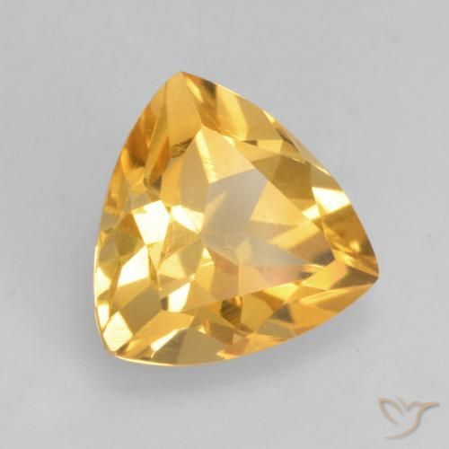 Citrino Naranja dorado natural de 1.68 ct, Trillón, VS