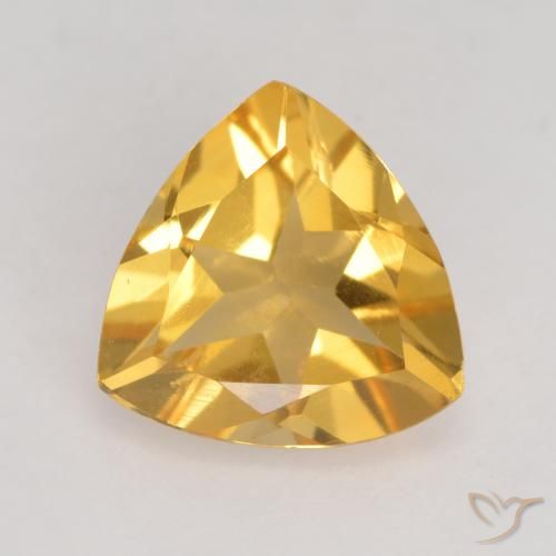 1.77ct Natural Dorado oscuro medio Citrino, Trillón, VVS-VS