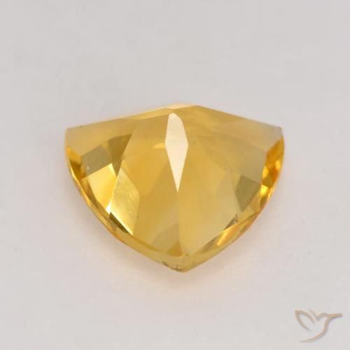 Citrino Dorado oscuro medio natural de 1.77 ct, Trillón, VVS-VS