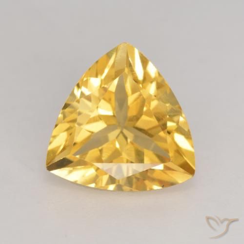 2.11ct Natural Dorado medio Citrino, Trillón, VVS-VS