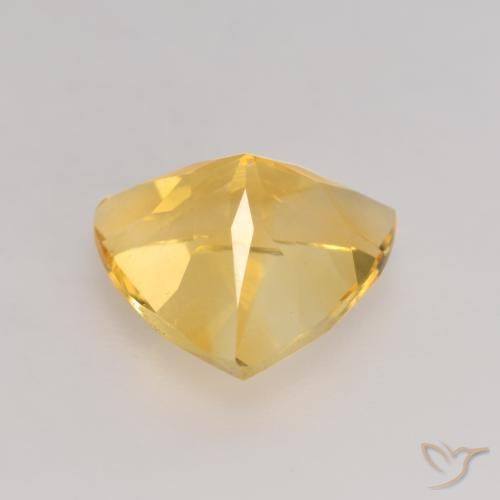 Citrino Dorado medio natural de 2.11 ct, Trillón, VVS-VS