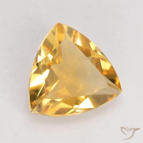 Citrino Dorado claro natural de 1.99 ct, Trillón, VVS-VS