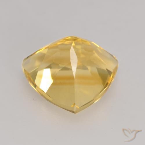 Citrino Dorado medio natural de 2.15 ct, Trillón, VVS-VS