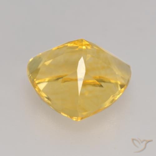 Citrino Dorado medio natural de 2.42 ct, Trillón, VVS-VS
