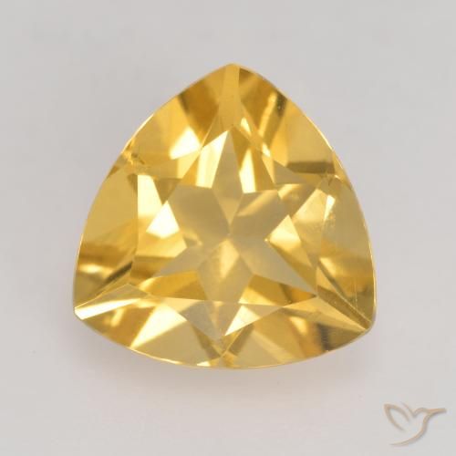 2.15ct Natural Dorado medio Citrino, Trillón, VVS-VS