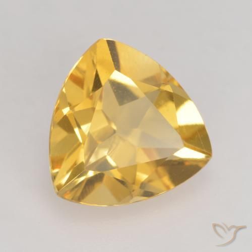 Citrino Dorado medio natural de 2.15 ct, Trillón, VVS-VS
