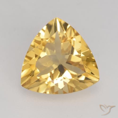 2.02ct Natural Oro Citrino, Trillón, VVS-VS