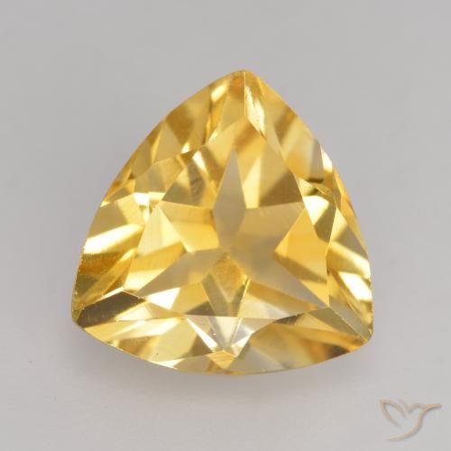 2.14ct Natural Dorado claro Citrino, Trillón, VVS-VS