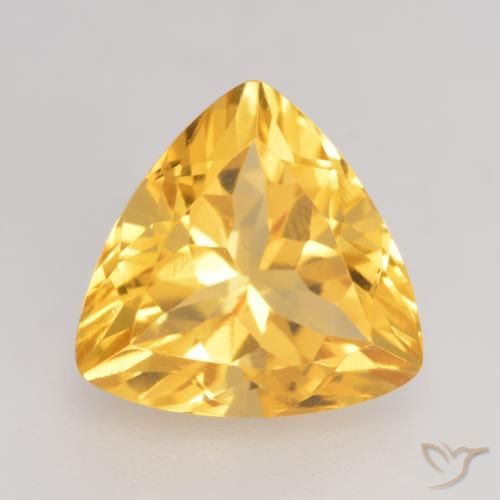 2.47ct Natural Dorado medio Citrino, Trillón, VVS-VS
