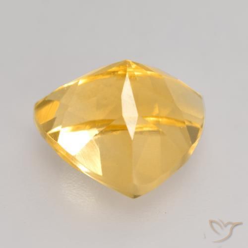 Citrino Dorado medio natural de 2.47 ct, Trillón, VVS-VS