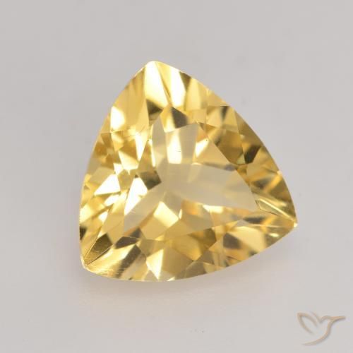 Citrino Dorado claro medio natural de 2.13 ct, Trillón, VVS-VS
