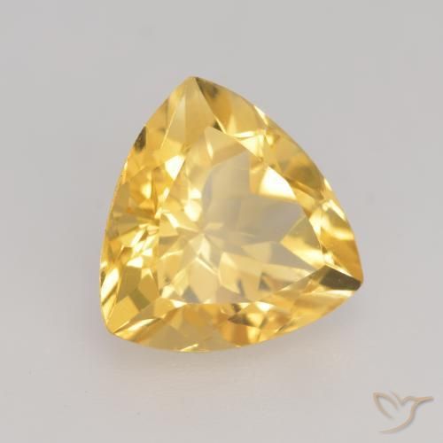 Citrino Dorado claro natural de 2.29 ct, Trillón, VVS-VS
