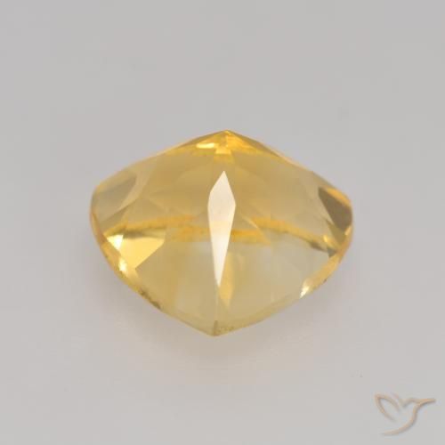 Citrino Dorado claro natural de 2.29 ct, Trillón, VVS-VS