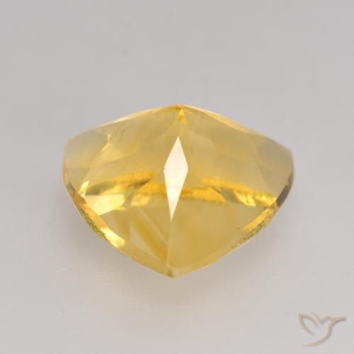Citrino Dorado medio natural de 2.34 ct, Trillón, VVS-VS