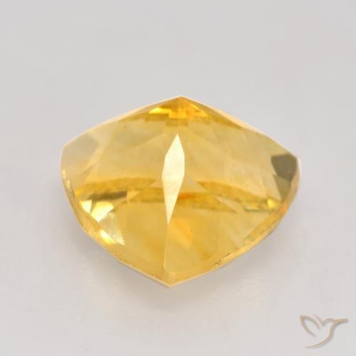 Citrino Dorado medio natural de 2.58 ct, Trillón, VVS-VS
