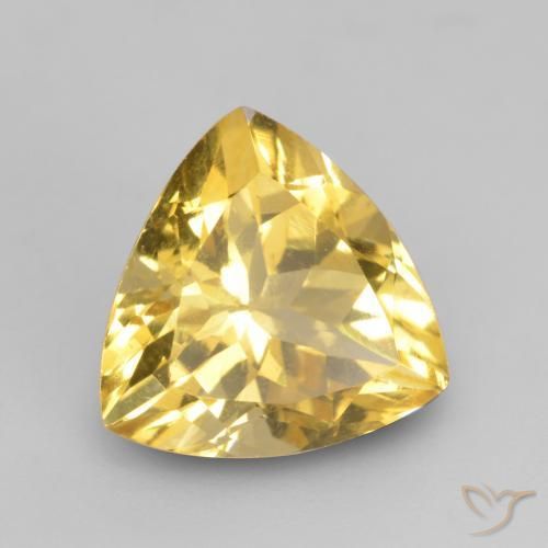 Citrino Dorado natural de 2.20 ct, Trillón, VVS-VS