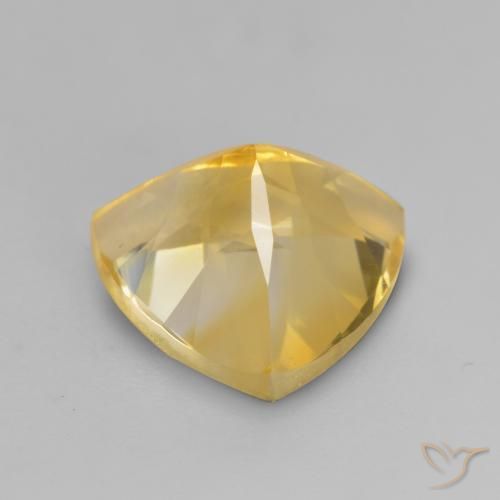 Citrino Dorado medio natural de 2.27 ct, Trillón, VVS-VS