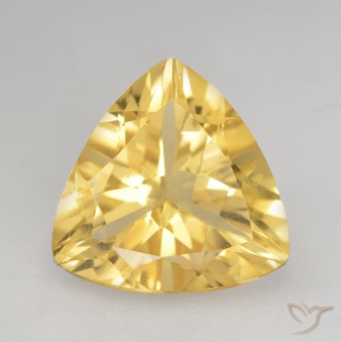 2.18ct Natural Dorado medio Citrino, Trillón, VVS-VS
