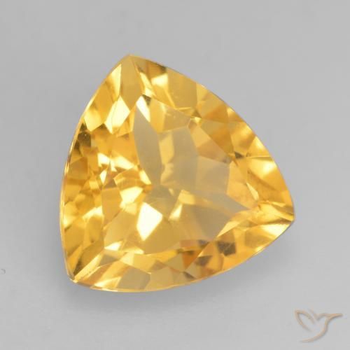 Citrino Dorado claro natural de 2.38 ct, Trillón, VVS-VS