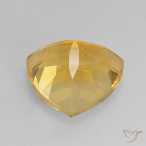 Citrino Dorado claro natural de 2.38 ct, Trillón, VVS-VS