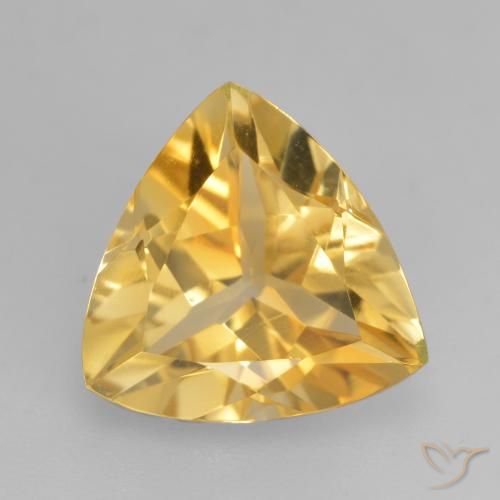 2.05ct Natural Dorado medio Citrino, Trillón, VVS-VS