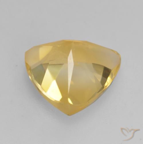 Citrino Dorado medio natural de 2.05 ct, Trillón, VVS-VS
