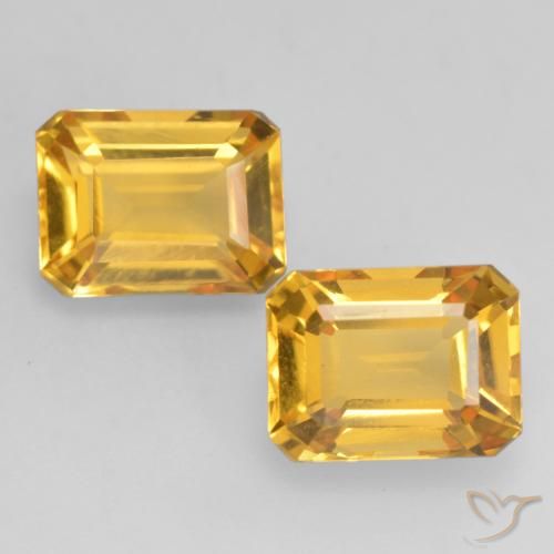 3.27ctw Natural Dorado claro Citrino, corte esmeralda, VVS-VS