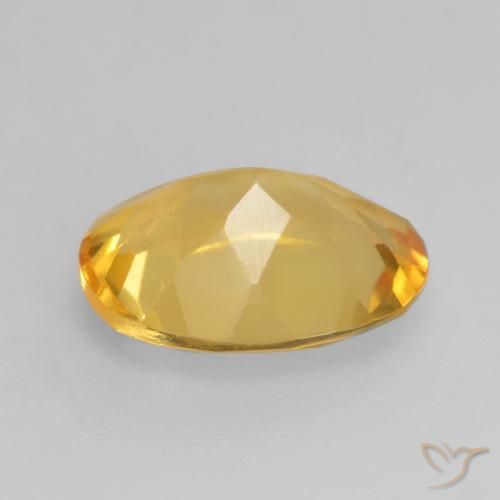 Citrino Dorado claro natural de 1.53 ct, Ovalada, VS