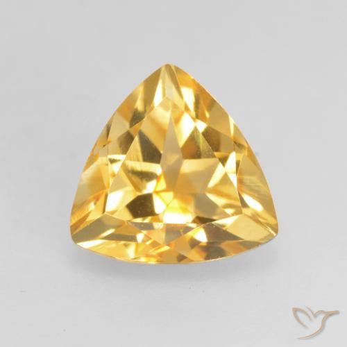 1.17ct Natural Dorado medio Citrino, Trillón, VVS-VS