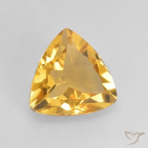 Citrino Naranja dorado intenso natural de 1.03 ct, Trillón, VVS-VS