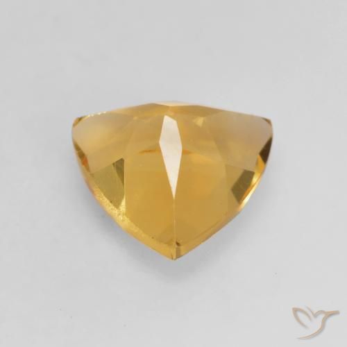 Citrino Naranja dorado intenso natural de 1.03 ct, Trillón, VVS-VS