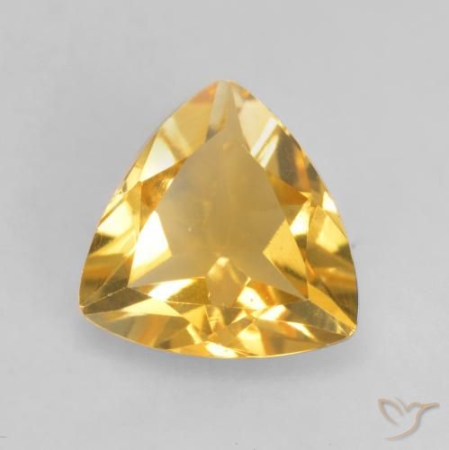 0.93ct Natural Dorado medio Citrino, Trillón, VVS-VS
