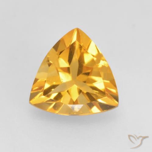 1.02ct Natural Naranja dorado Citrino, Trillón, VVS-VS