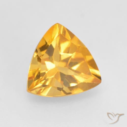 Citrino Naranja dorado natural de 1.02 ct, Trillón, VVS-VS
