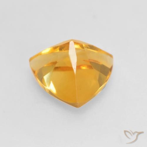 Citrino Naranja dorado natural de 1.02 ct, Trillón, VVS-VS