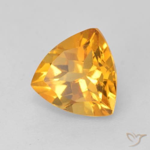 Citrino Dorado naranja natural de 1.16 ct, Trillón, VVS-VS