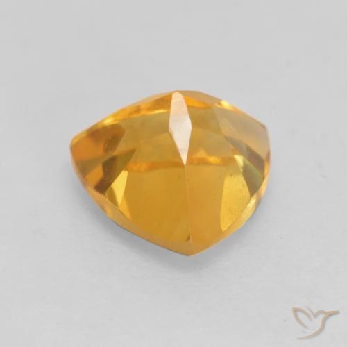Citrino Dorado naranja natural de 1.16 ct, Trillón, VVS-VS