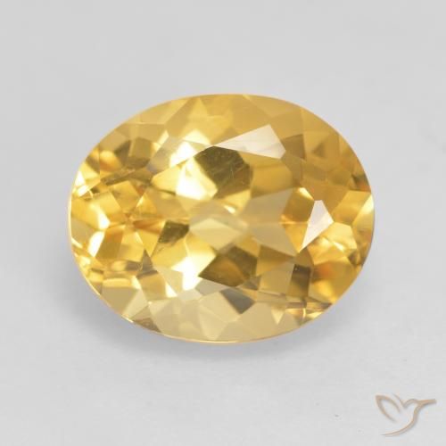 3.61ct Natural Dorado medio Citrino, Ovalada, VVS-VS