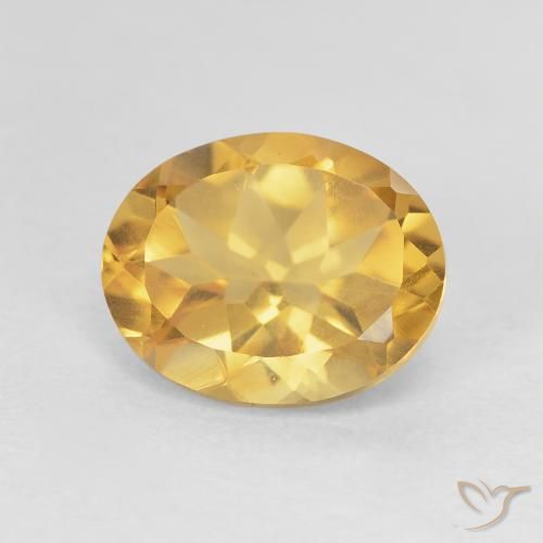 3.23ct Natural Dorado claro Citrino, Ovalada, VVS-VS