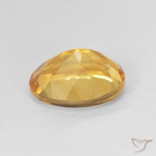 Citrino Dorado claro natural de 3.23 ct, Ovalada, VVS-VS
