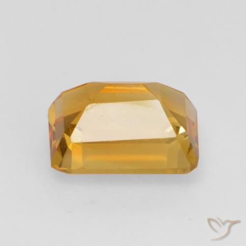 Citrino Dorado oscuro natural de 1.48 ct, Corte Octágono / Esmeralda, VVS-VS