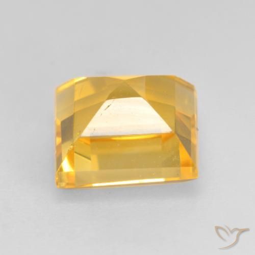 Citrino Dorado claro natural de 1.68 ct, Cuadrado, VVS-VS