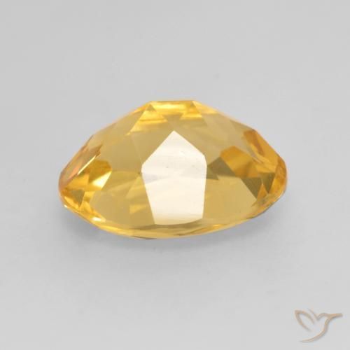 Citrino Naranja dorado natural de 3.34 ct, Ovalada, VVS-VS