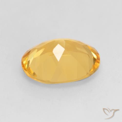 Citrino Dorado claro natural de 3.00 ct, Ovalada, VVS-VS