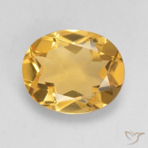 2.89ct Natural Naranja dorado intenso Citrino, Ovalada, VVS-VS