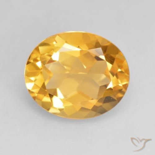 3.79ct Natural Dorado medio Citrino, Ovalada, VVS-VS