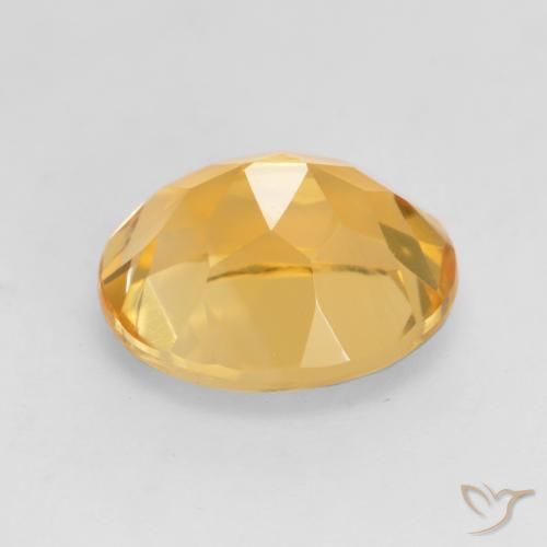 Citrino Dorado medio natural de 3.79 ct, Ovalada, VVS-VS