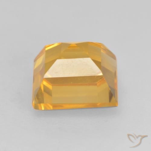 Citrino Dorado oscuro natural de 1.84 ct, Cuadrado, VVS-VS