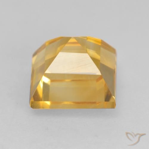 Citrino Dorado claro natural de 1.93 ct, Cuadrado, VVS-VS